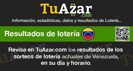Revisa los resultados de los sorteos de loter&237;a anteriores, del 25092023 al 01102023, de Venezuela. . Tuazar venezuela